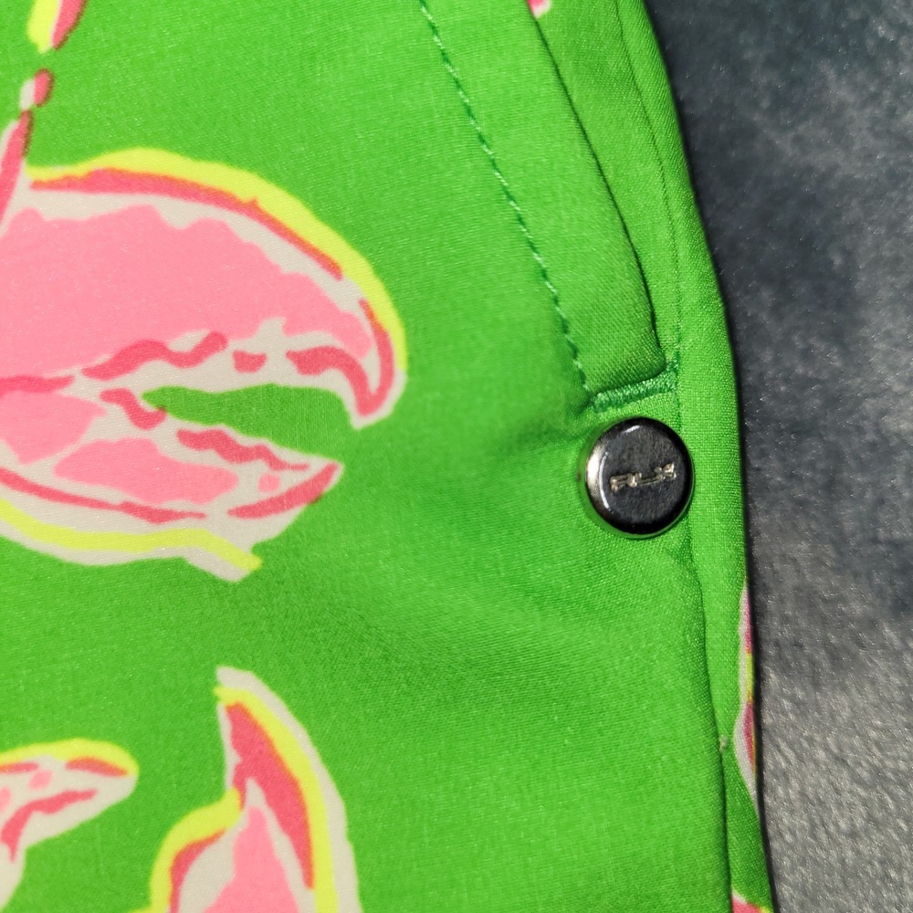 RLX Ralph Lauren Mens Green Pink Crab Lobster Golf Shorts Size 38 Stretch Prep - Picture 2 of 9